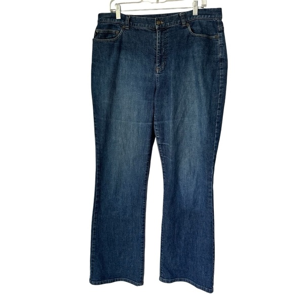 Lauren Jeans Co. Ralph Lauren High-Waist Straight Leg Jeans, size 14 - Picture 1 of 11